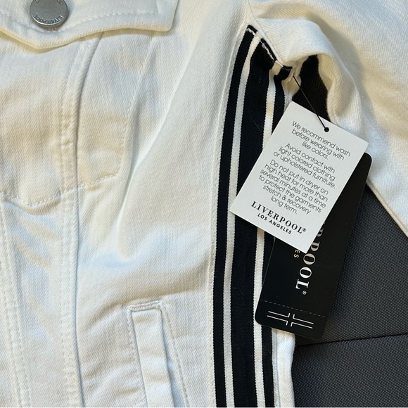 Liverpool Women's “Jackie Jacket” White with Black Stripe , Size XS - Picture 12 of 13